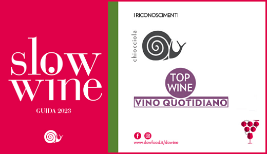 September 2022Two Slow Wine awards for our winery