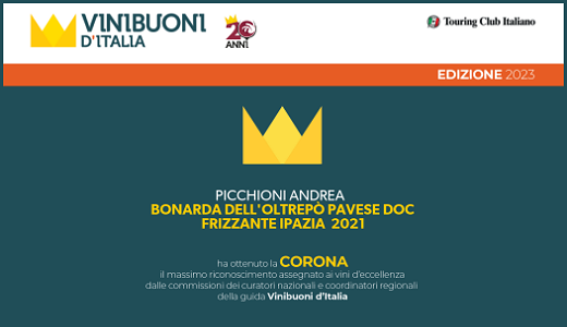 Vinibuoni d'Italia 2023 - Corona - Bonarda Ipazia 2021