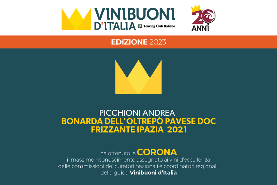 Vinibuoni d'Italia 2023 - Corona - Bonarda Ipazia 2021
